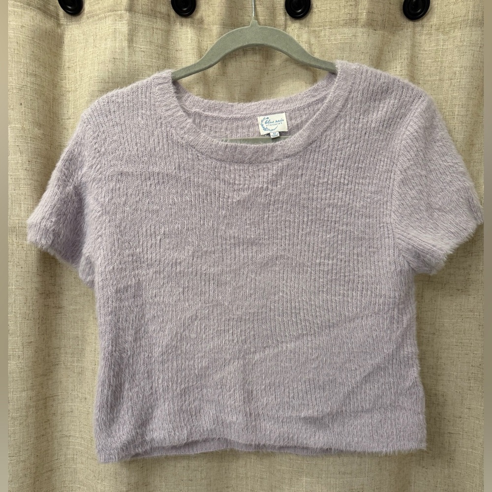 Blue Rain Lavender Knit Sweater